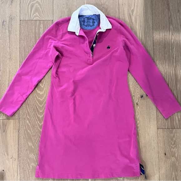 Brooks Brothers Pink stretch Rugby Dress - Picture 2 of 12